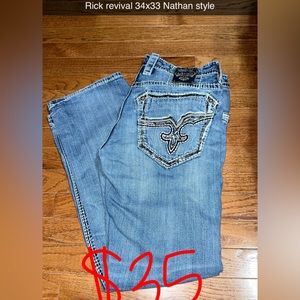 Rock revival men’s jeans